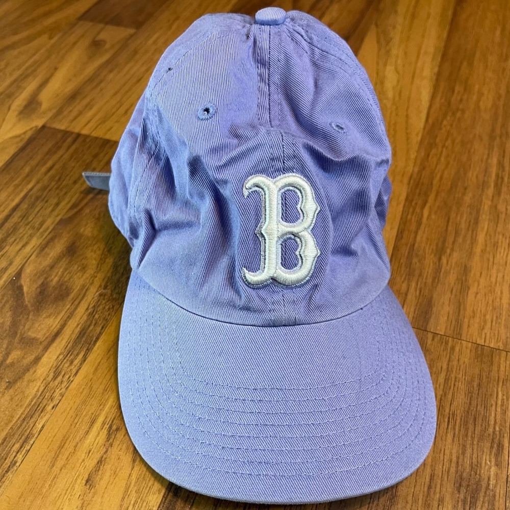 Boston Red Sox Hat Mens Womens OSFA Purple Cotton Adjustable Baseball Dad Cap B